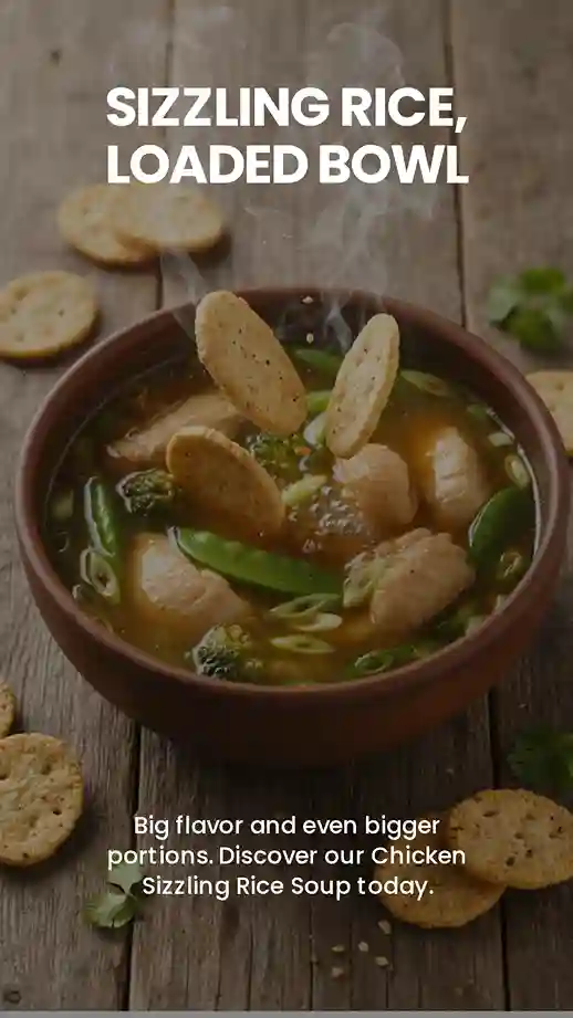 Chicken Sizzling Rice Soup