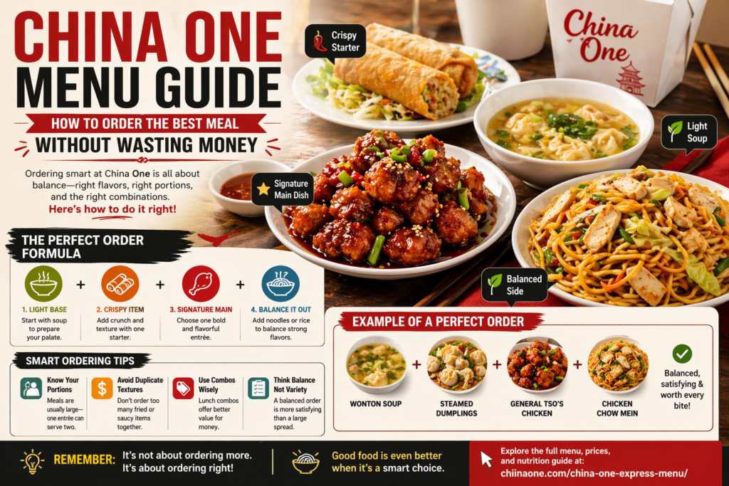 how to order at china one