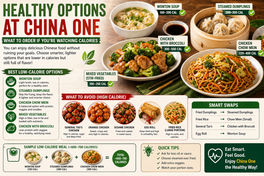 Healthy Options at China One: What to Order If You’re Watching Calories 1 healthy option at china ne